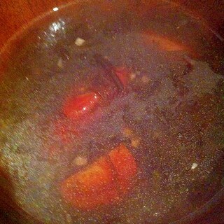もずくとトマトの中華スープ